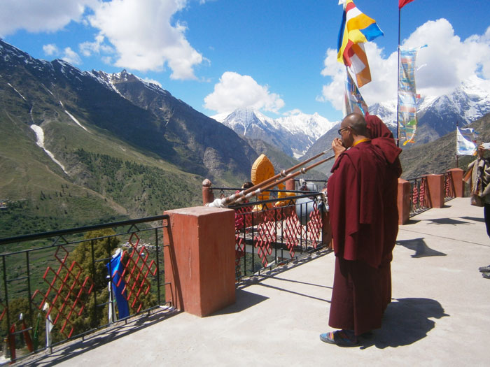 6. Buddhist Monks in the Monastery on the Way